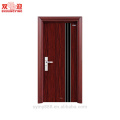Puerta de acero superior puerta de entrada de acero de hierro forjado diseño de la puerta de seguridad con parrilla